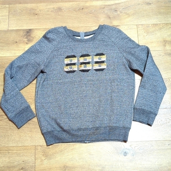 Ashish sequin 888 back zip grey sweatshirt size S NWOT - Picture 1 of 8